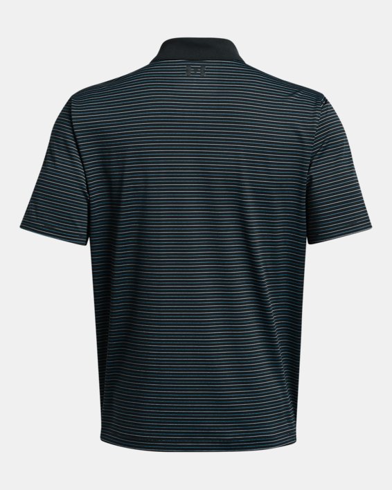 Men's UA Matchplay Stripe Polo, Black, pdpMainDesktop image number 3